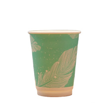 Factory disposable PLA paper cups  biodegradable coffee paper cups with PLA lids